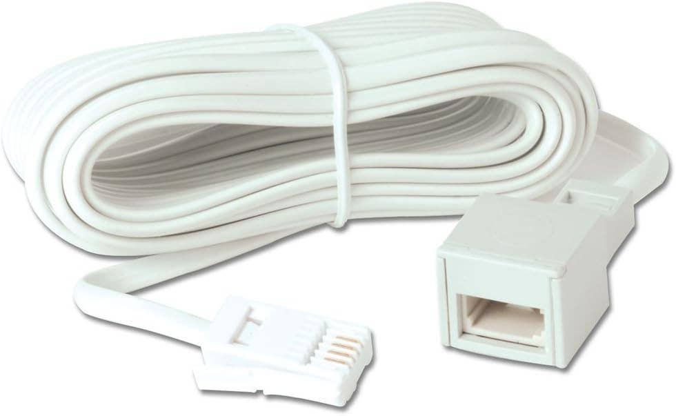 LMT-UK – wholesale Cord – Pifco Home Office BT Telephone Extension Cable 10 Metre - 50249968122680