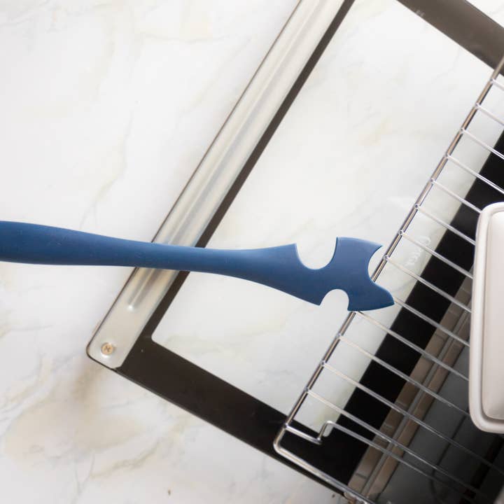 Fox Run Brands - Wholesale Kitchen Tool/Gadget - Fox Run Silicone Oven Rack Puller and Pusher, Navy, 10"