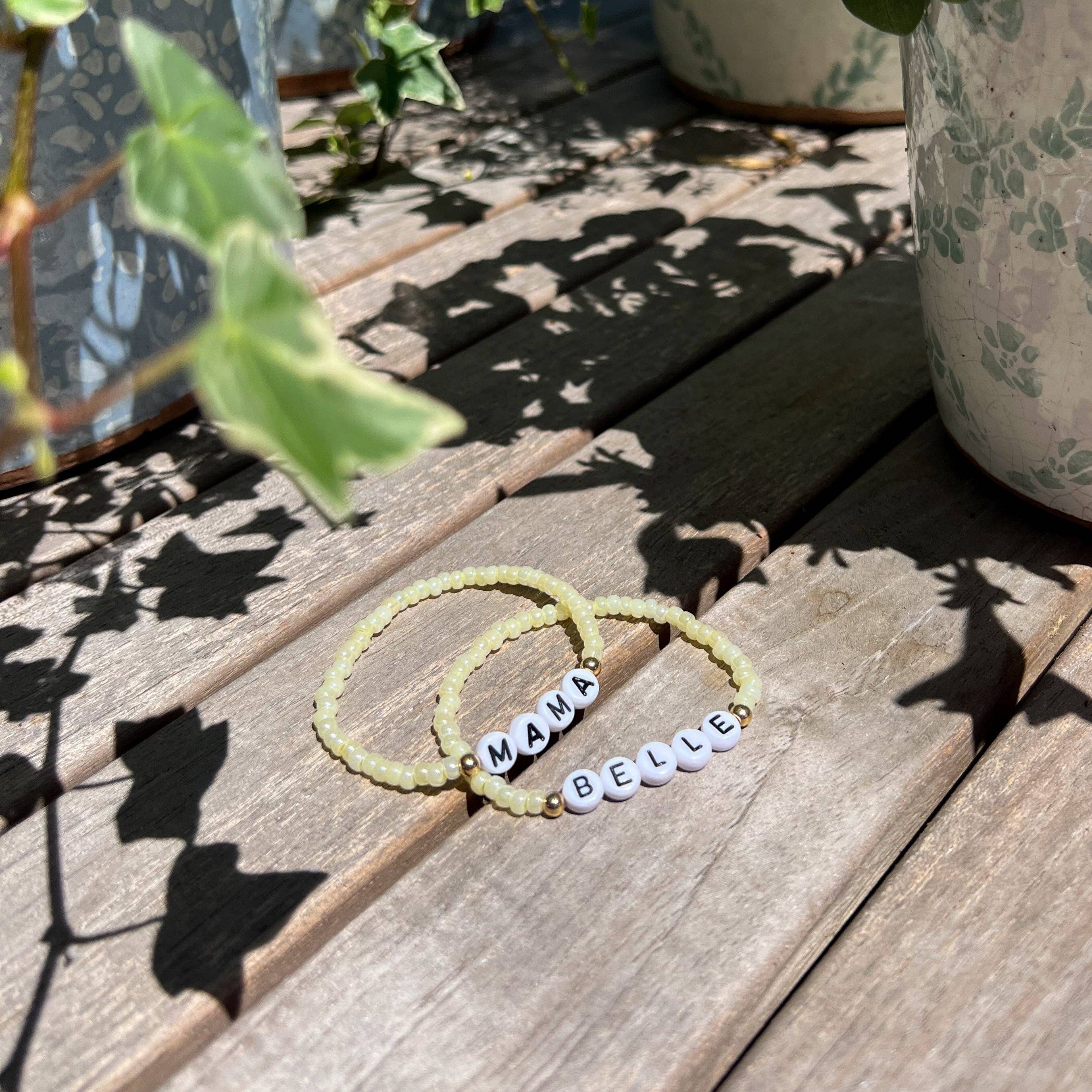 Names For Good - Wholesale Beaded Bracelet - Mommy & Me Pastel Set5