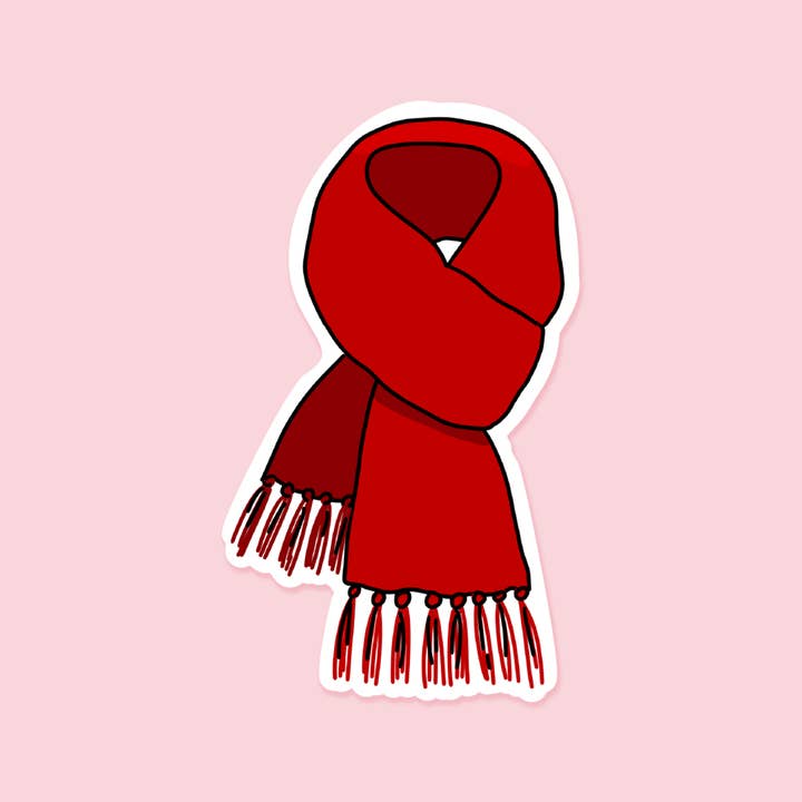 Footnotes - Venta al por mayor Pegatina - Bufanda roja, pegatina inspirada en Taylor