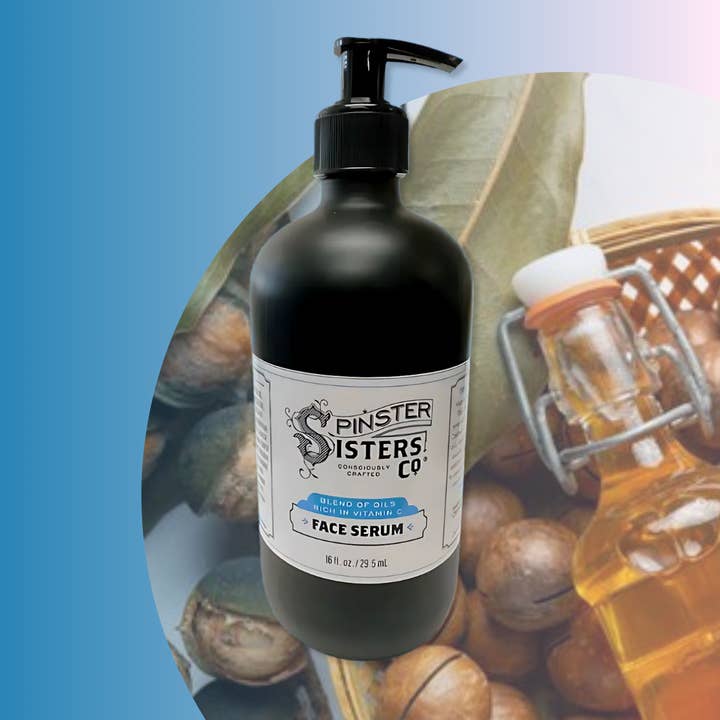 Hydrating Face Serum Refill (16 oz): Antioxidant Nourishment for wholesale by Spinster Sisters Co. / Old Salt Grooming Supply