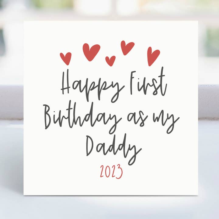 Tillykke med første fødselsdag som mit farkort for engroshandel hos Parsy Designs