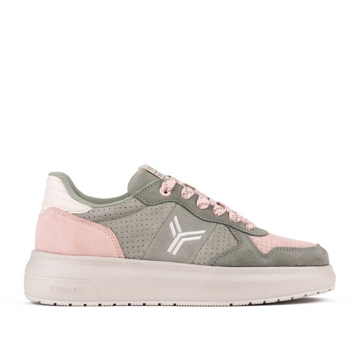 Sneakers met Comfort Moussy binnenzool - Khaki voor wholesale door YUMAS