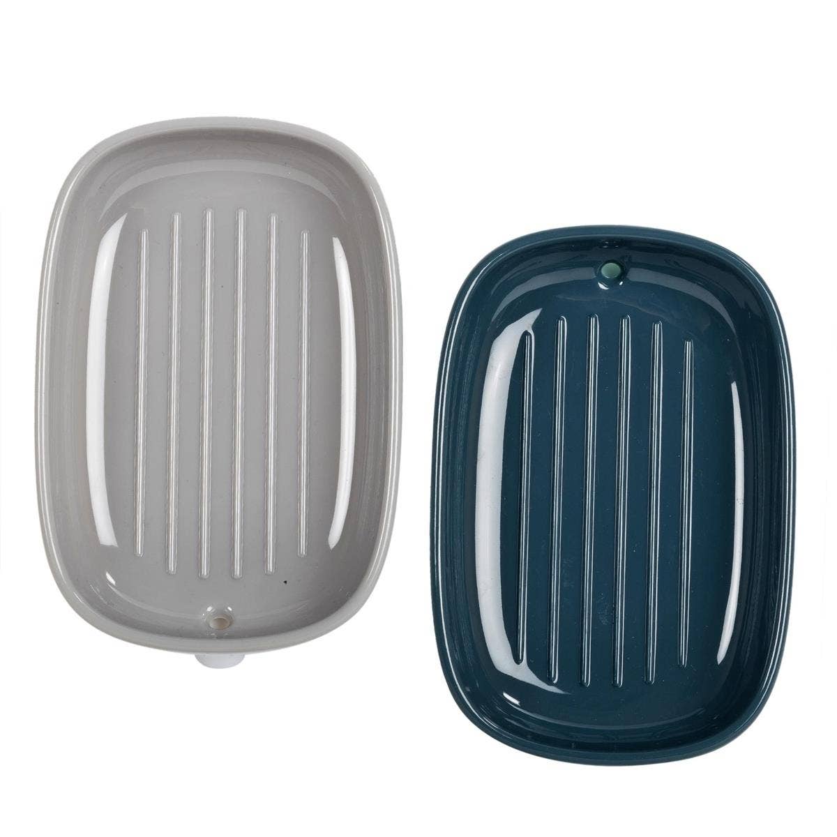 Bodico - Wholesale Bath Soap Dish - Bodico Self-Draining Soap Dish, 2 Set 4 White & 2 Green2