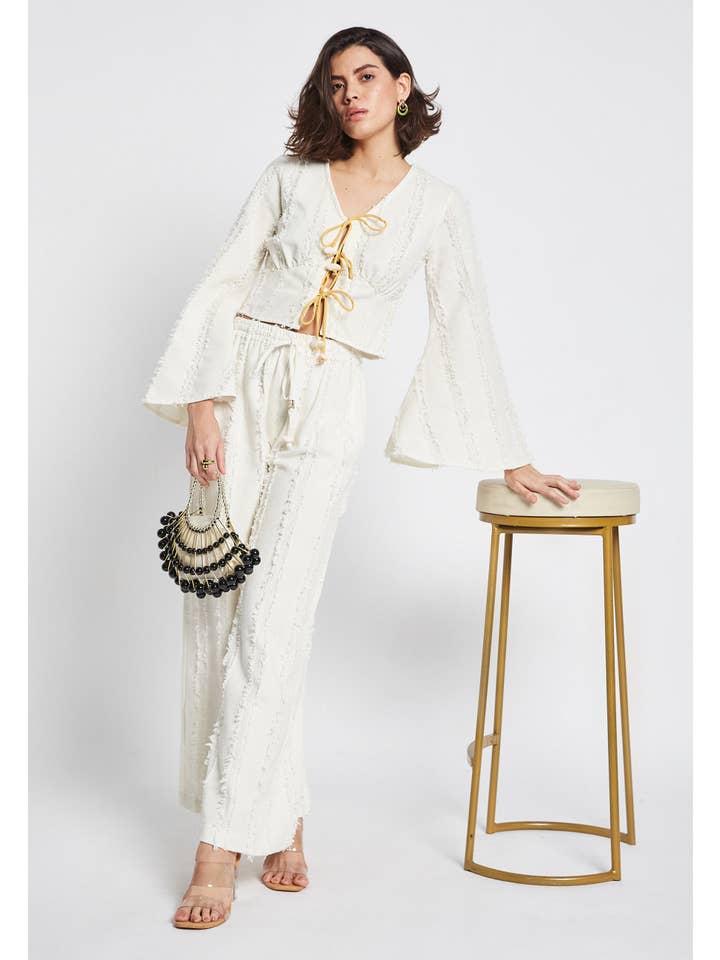 Be Sunset - Venta al por mayor Blusa - Mujer - Blusa blanca Point Eden2