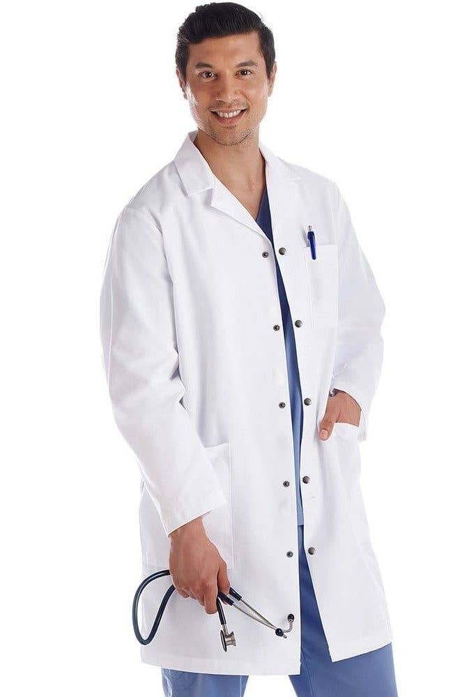 Scrubandmore - Wholesale Healthcare Uniform - Men's - Unisex Microfiber Labcoat Full Sleeve Snap Buttons 3 Pockets0