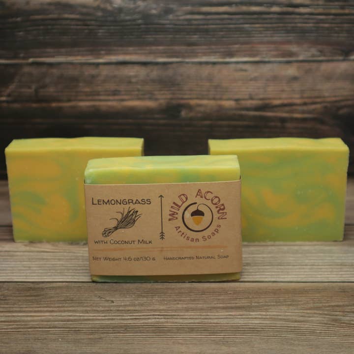 Wild Acorn Artisan Soaps LLC - Wholesale Bar Soap - Lemongrass Soap with Coconut Milk2