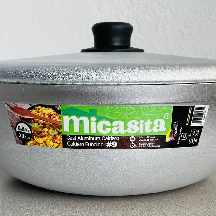 Gourmet Edge - Wholesale Cooking Pot - Micasita - 6.8 Qt Cast Aluminum Caldero#9 - #CD0092
