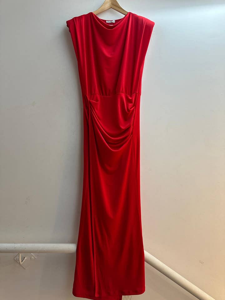 LORIANE - Wholesale Dress - Women's - 10586 tight long dress with front slit one size
