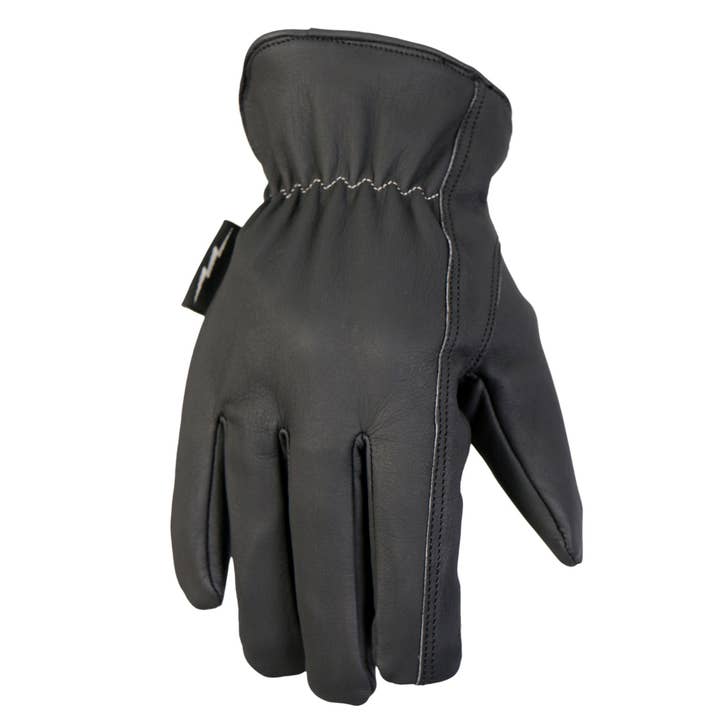 Hot Leathers Midnight Matte Leather Gloves GVM1030 for wholesale by Hot Leathers