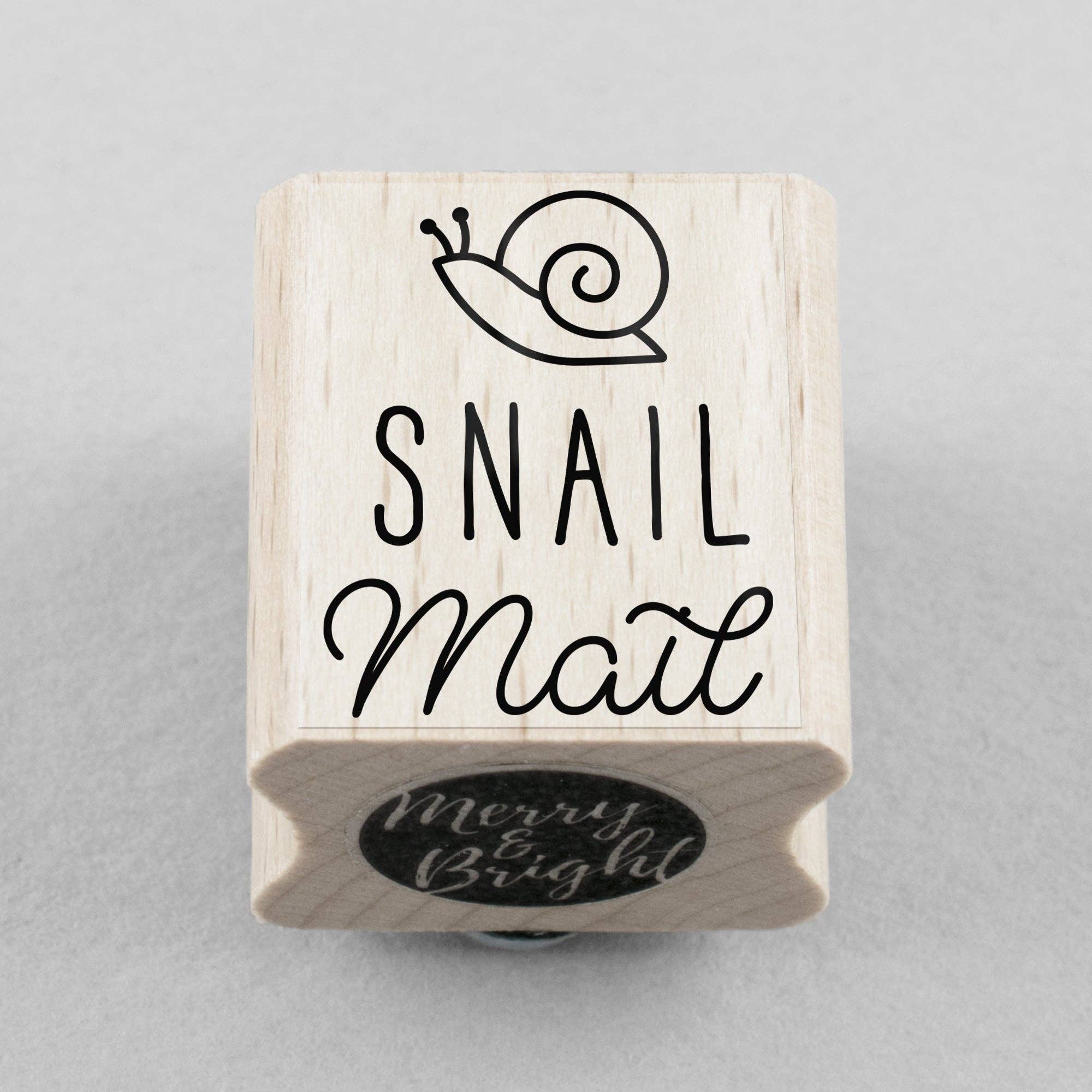 Merry and Bright – wholesale Rubber/decorative stamp – Snail Mail stamp 20 x 25 mm0