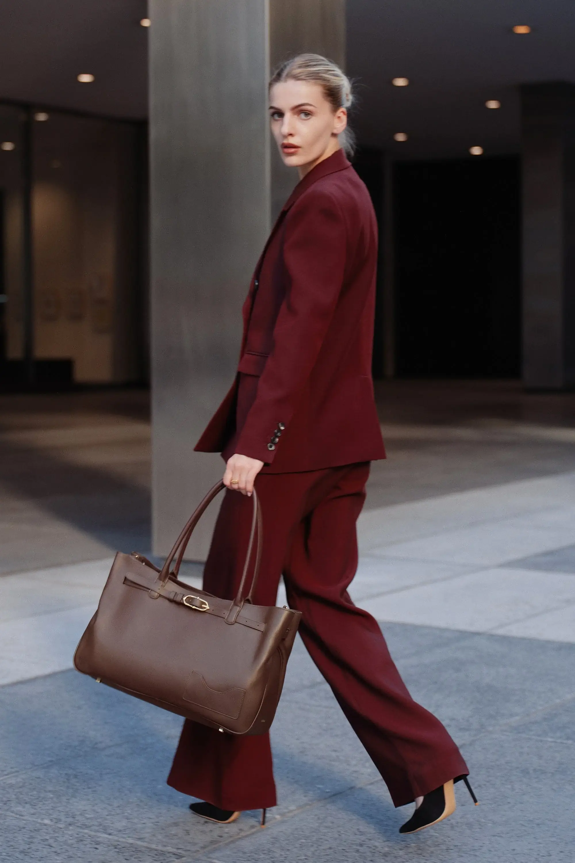 OLEADA - Wholesale Tote Bag - Women's - Marina Tote Chocolate 1