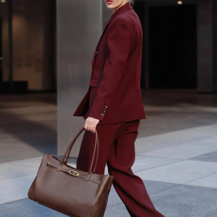 OLEADA - Wholesale Tote Bag - Women's - Marina Tote Chocolate 1