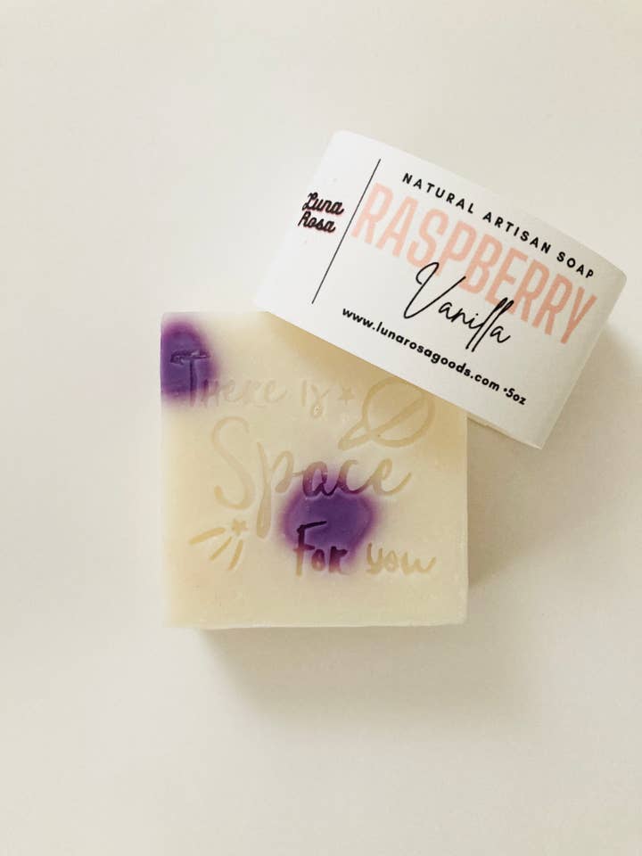 RASPBERRY VANILLA SOAP for wholesale by LUNA ROSA GOODS