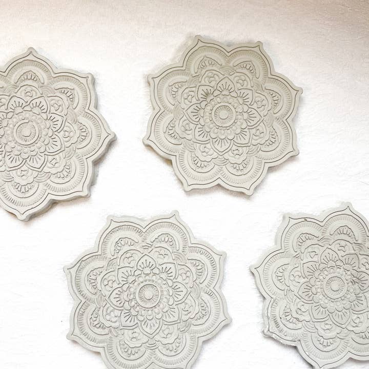 CharlieHaze - Wholesale Smudge Plate - Cement Smudging Tray for your Altar Space