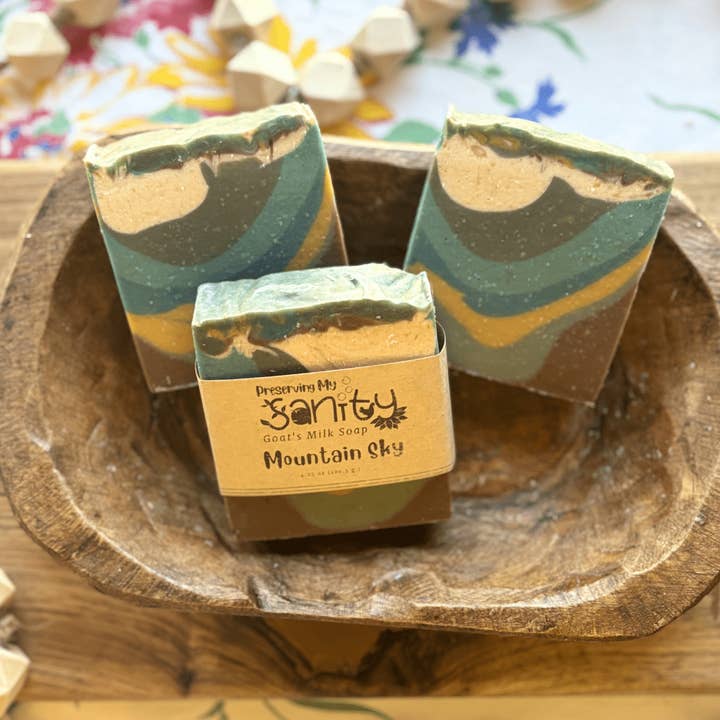 Preserving My Sanity Goat Milk Soap - Wholesale Bar Soap - Mountain Sky Goat Milk Soap | Bestsellers Soap Collection3