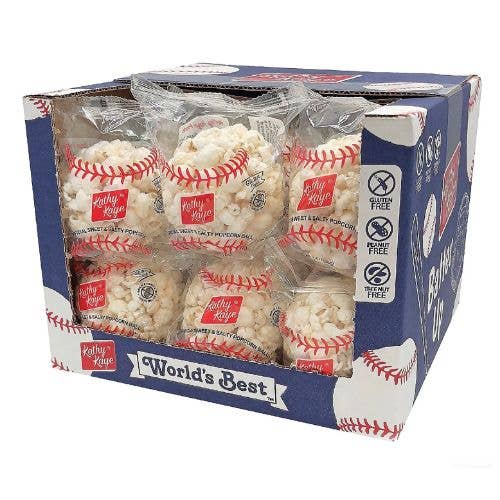 I Got Your Candy - Wholesale Popcorn - Popcorn Ball Baseball 1oz - 18ct