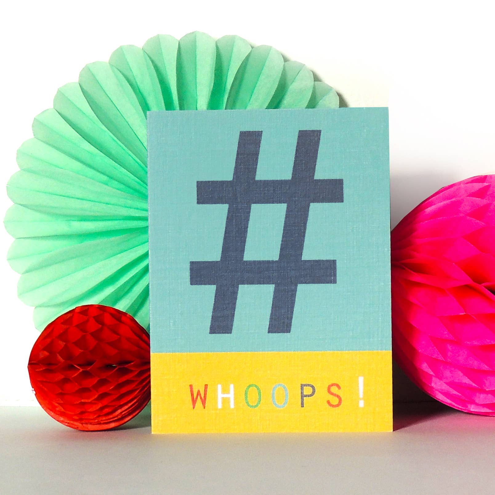 Kali Stileman Publishing – wholesale Everyday greeting card – STW13 Mini Hashtag Whoops Card2