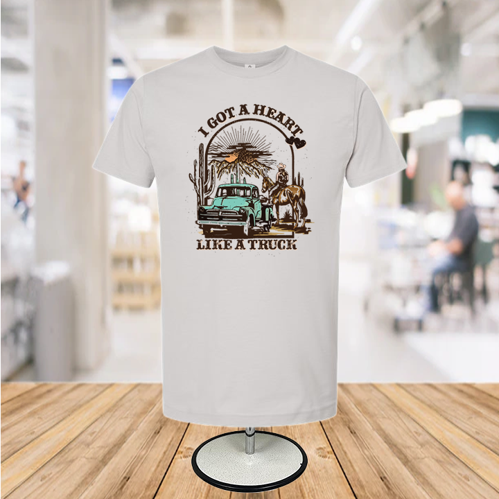 Infidel Nation Apparel – wholesale T-shirt (graphic) – unisex – Heart Like a Truck Tee1