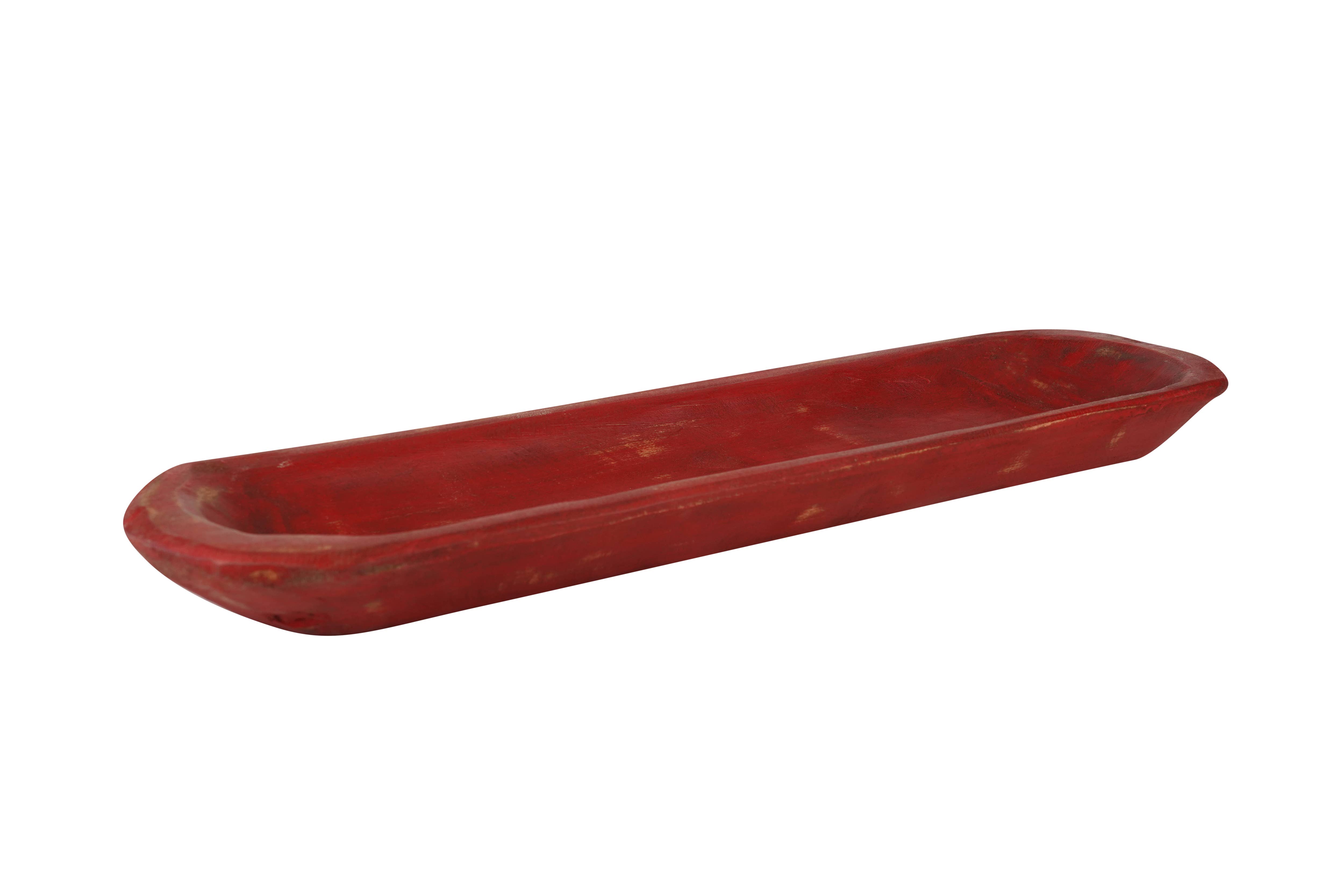 My Amigos Imports - Wholesale Decorative Plate/Dish/Bowl - Small Baguette Bread Bowl-Home Decor #2-Wooden-6x20 inches9