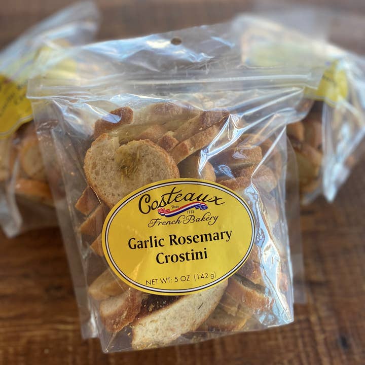 Costeaux French Bakery - Venta al por mayor Crackers - Crostini de ajo y romero