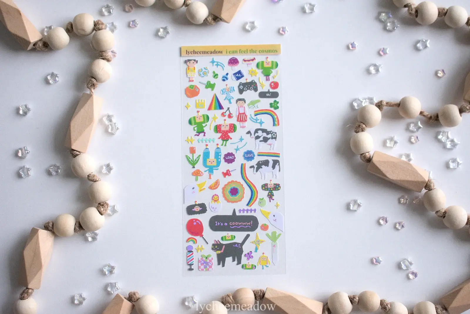 Lycheemeadow - Wholesale Sticker - I Can See the Cosmos Holographic Sticker Sheet3