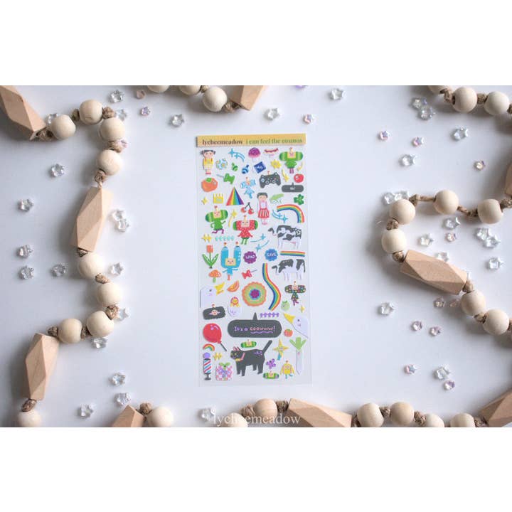 Lycheemeadow - Wholesale Sticker - I Can See the Cosmos Holographic Sticker Sheet3
