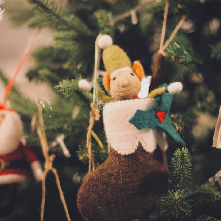 Felt So Good - Wholesale Holiday Stocking - Handmade Felt Biodegradable Mini Christmas Stocking3