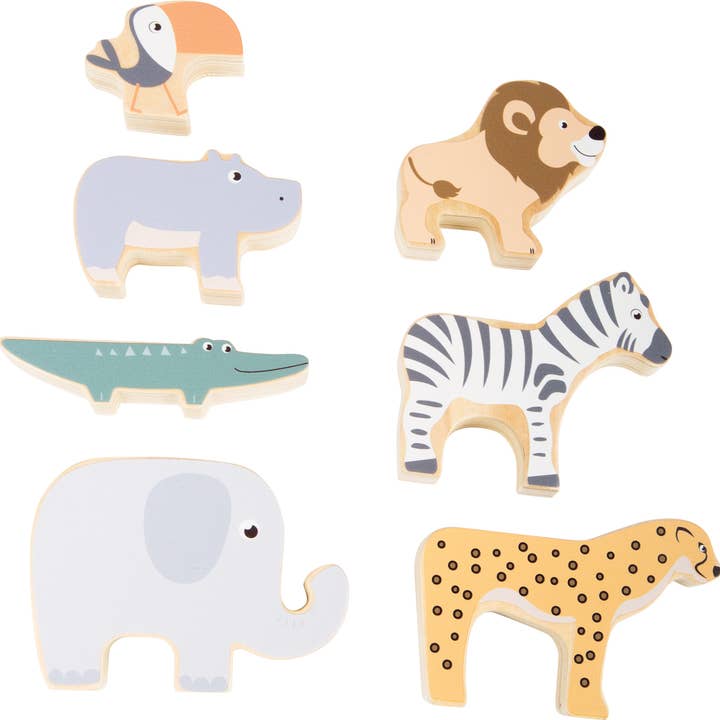 small foot - Wholesale Wood Toy - Kids - Stacking Animals "Safari"3