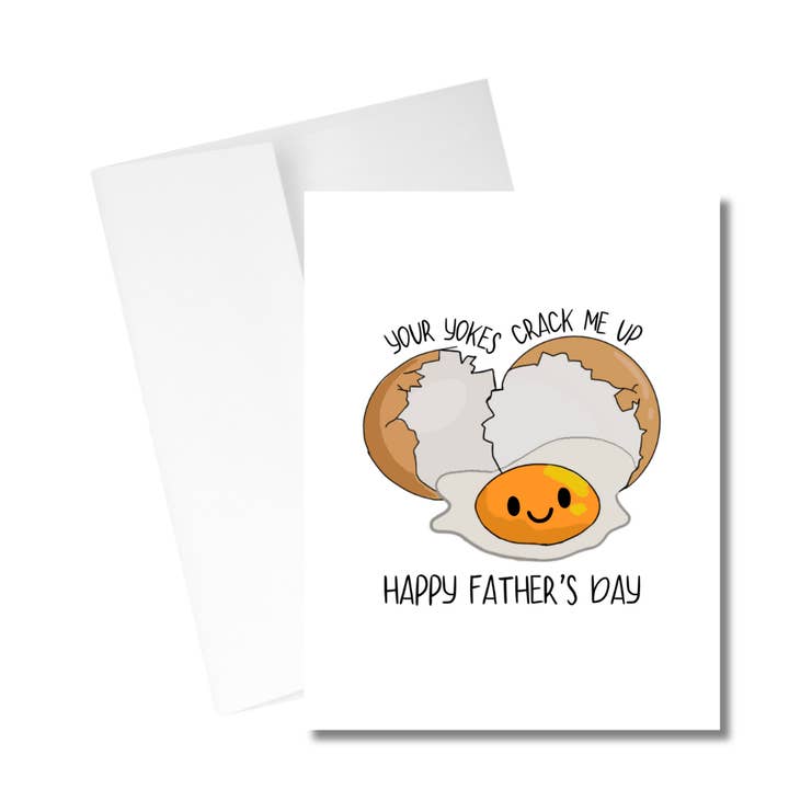 Tarjeta de felicitación para el Día del Padre de Yokes Crack Me Up para venta al por mayor de Western Fancies