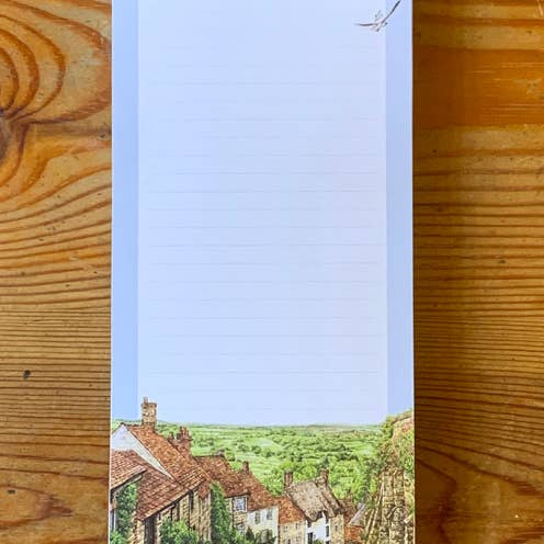 Dorset Magnetic Notepad, (Gold Hill) for wholesale by Robinson Collection