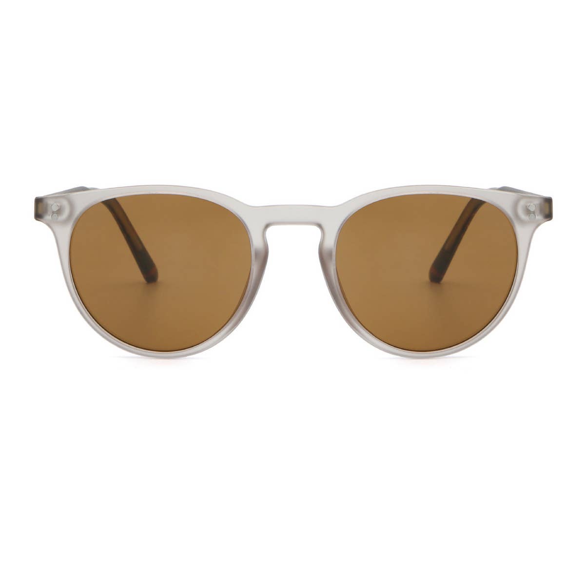 ACCITY - Wholesale Sunglasses - Unisex - FASHIONABLE FAUX ACETATE ROUND FRAME SUNGLASSES_CWASG05064