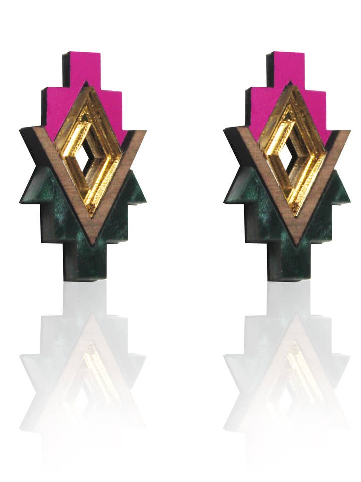 Orecchini Sipho per la vendita all'ingrosso da parte di Chalk Jewellery