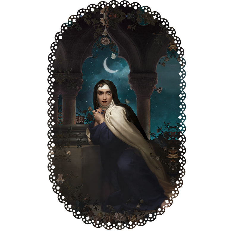 Voglio Bene - Vendita all'ingrosso Centrino - TOVAGLIETTA 30x49 SANTA TERESA0