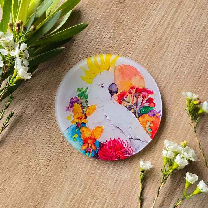Watercolour By Cat - Wholesale Coasters - Australian Bird Art Coaster 3