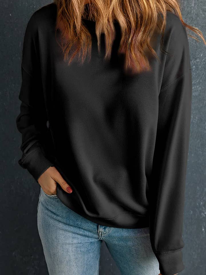 Moletom com gola redonda e ombro caído por atacado de Kustom Kreations Goods