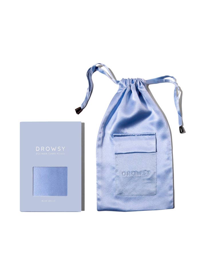Blue Belle Silk Carry Pouch for wholesale by DROWSY UK