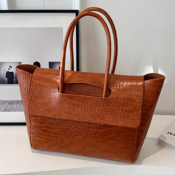 Sheer Trend - Wholesale Tote Bag - Women's - Solid Color Split-Joint Bags Handbags Tote Bags