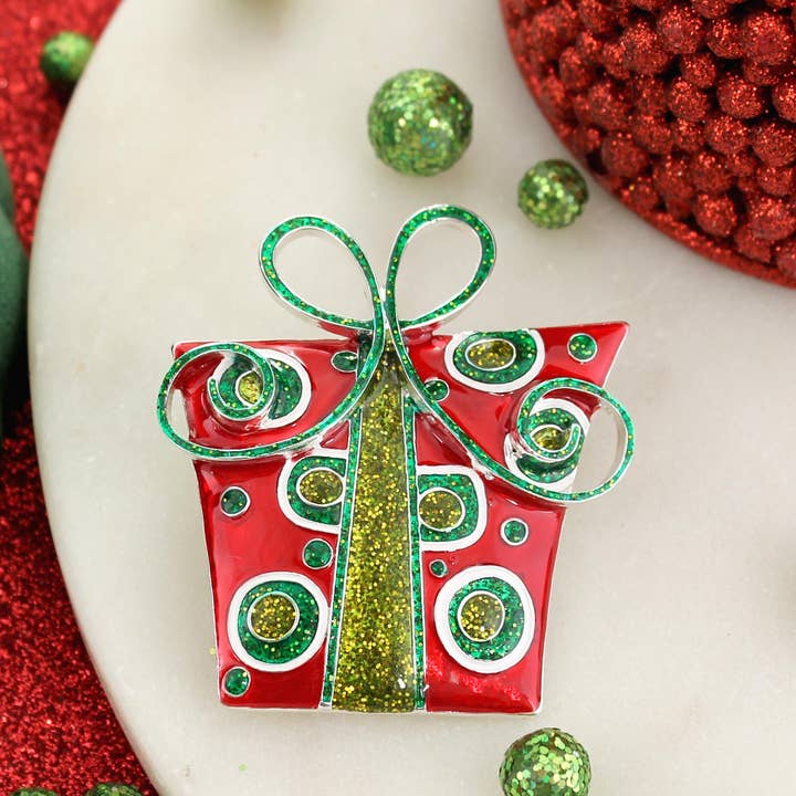 Alfinete/Pendente de Pacote de Natal Caprichoso por atacado de Seasons Jewelry