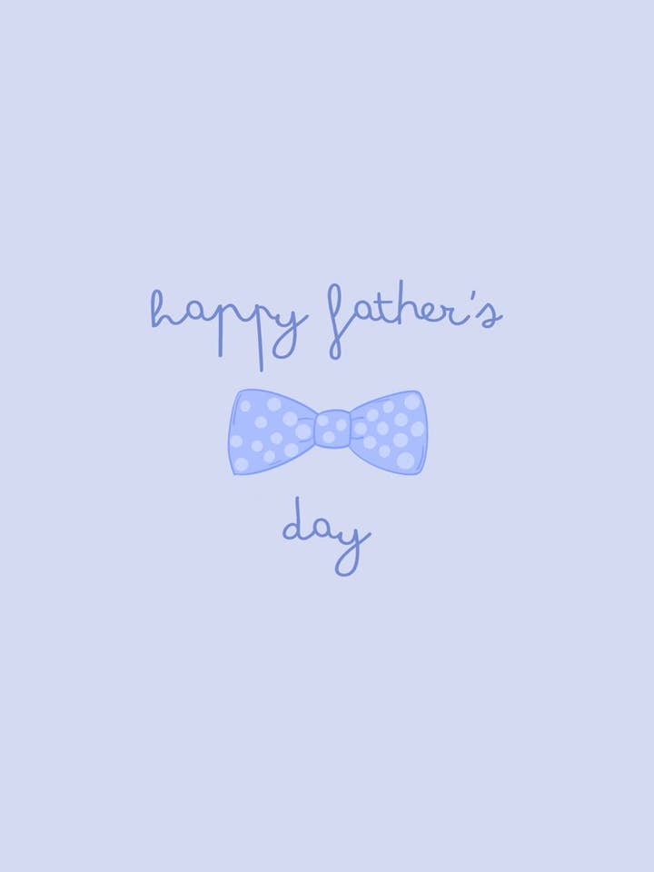 Happy Father's Day Bowtie Card for wholesale by Good Life Art Press