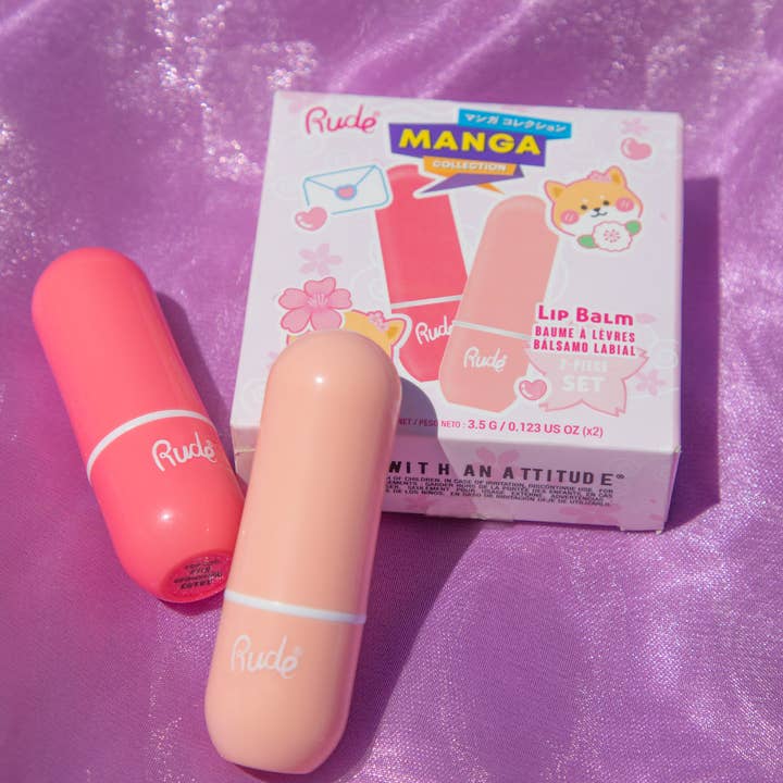 Rude Cosmetics - Wholesale Lip Balm Set - Manga Collection Lip Balm Duo