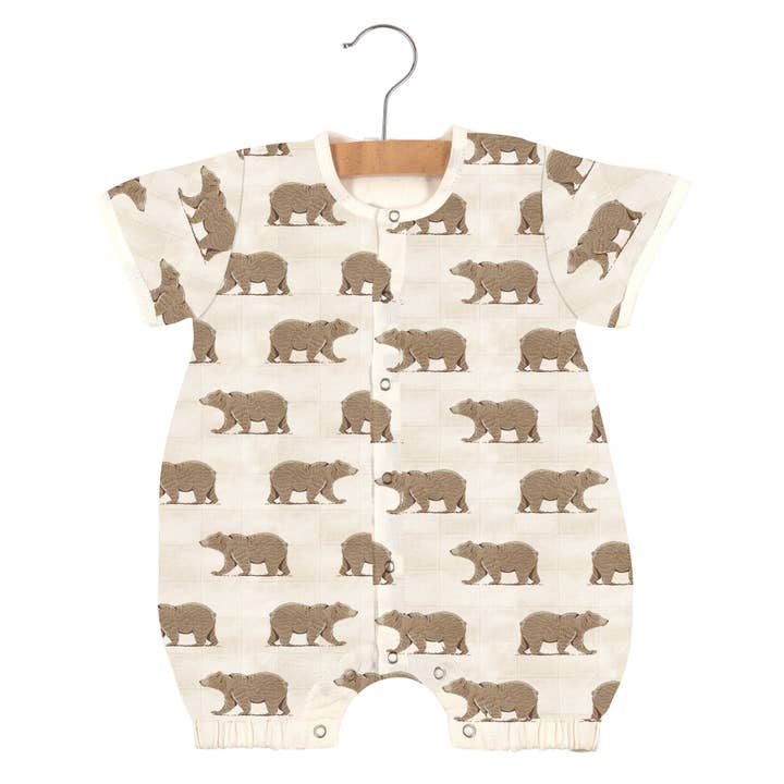 Goodnight Bear Bamboo Newcastle Mini Romper for wholesale by Newcastle Classics