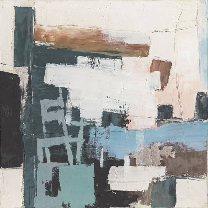 Cuadro pintado a mano «Cuarzo azul 120x120" para venta al por mayor de AGAVE S.R.L.