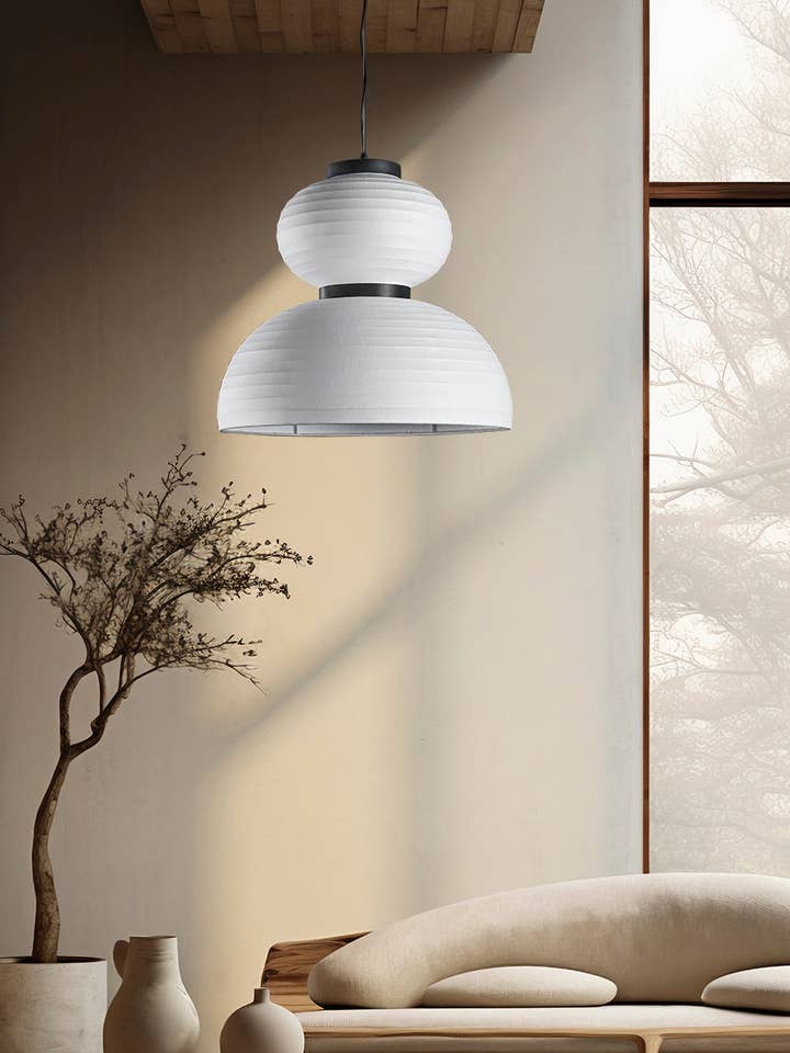 Solar Soft Touch Hvid Knudet Pendel Lysekrone 50X47 Cm | Moderne Dekorativ Belysning Til Hjem & Hoteller for engroshandel hos HEKA LIGHTING & TRADING LTD