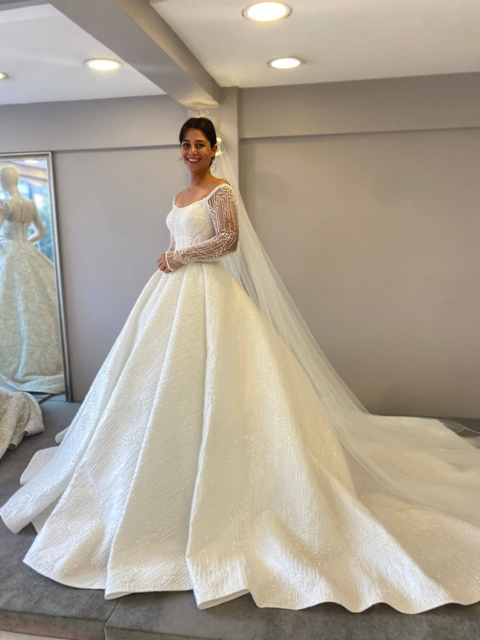 Meyran – Großhandel Abendkleid – Damen – Weißes Hochzeitskleid - Handgefertigt in der Türkei1