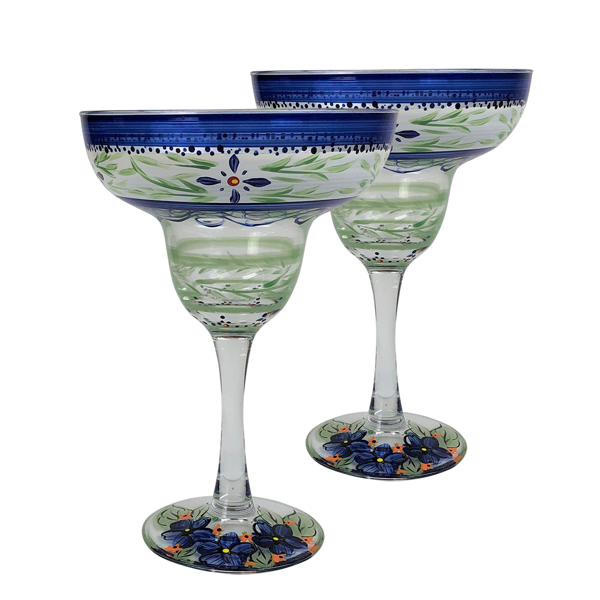 Golden Hill Studio - Wholesale Cocktail/likeur glas - Barcelona-blauwe Margarita-bril7