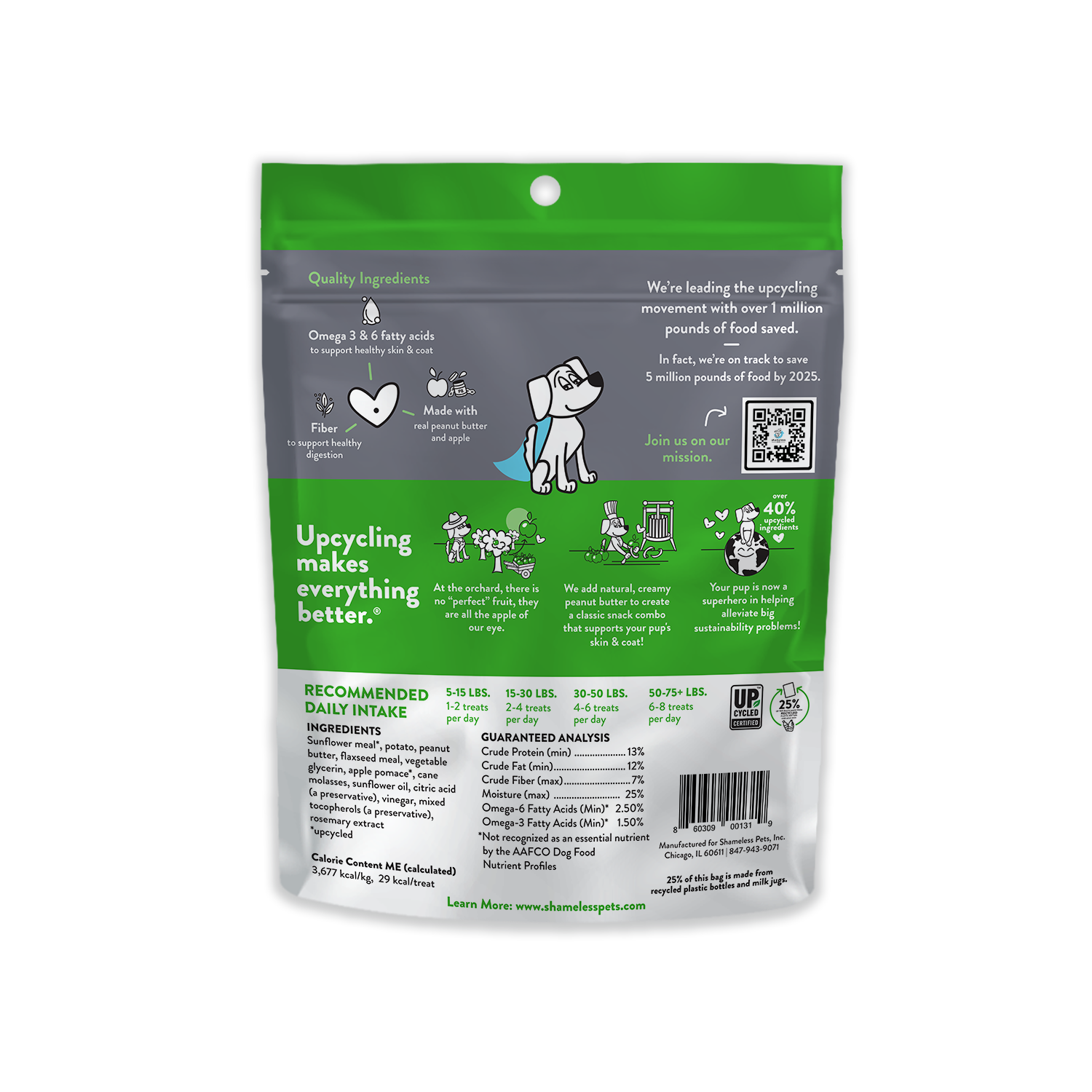 Shameless Pets - Wholesale Pet Treats - Dog - Peanut Butter Apeel Soft Baked Dog Treats1