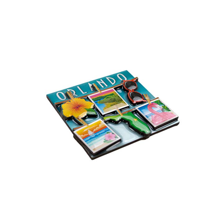 Love From USA - Wholesale Magnet - Orlando Polaroid Photo Line Magnet