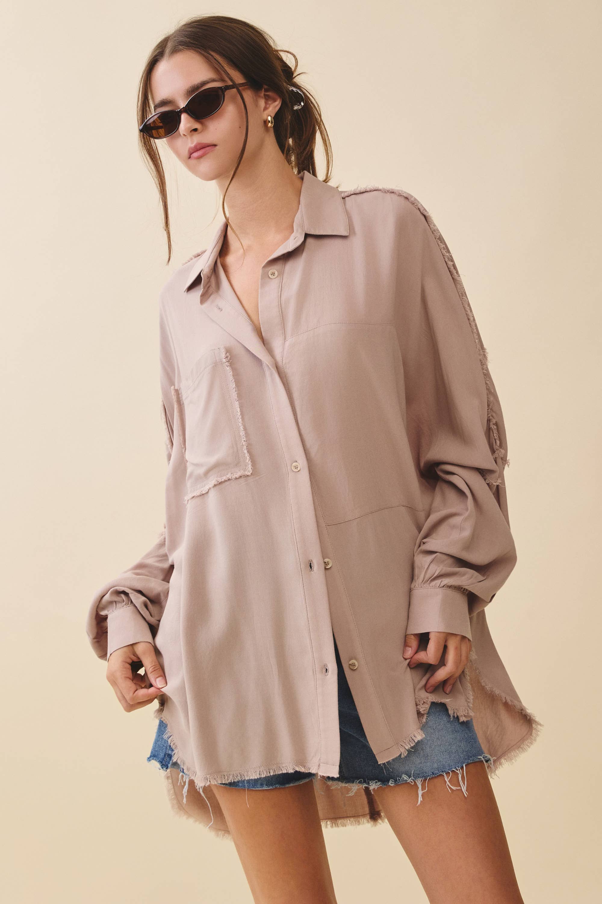 AEMI + CO - Wholesale Button Down Shirt - Women's - 879AK Delilah Shirt18