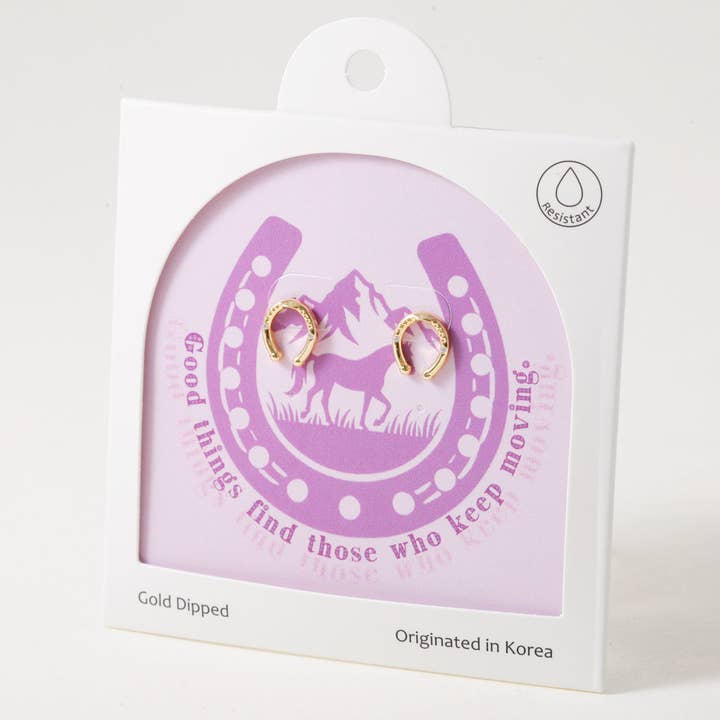 Hufeisen-Glück, Ohrring für den Großhandel von INKI STUDIO